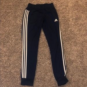NAVY BLUE ADIDAS TRACK PANTS